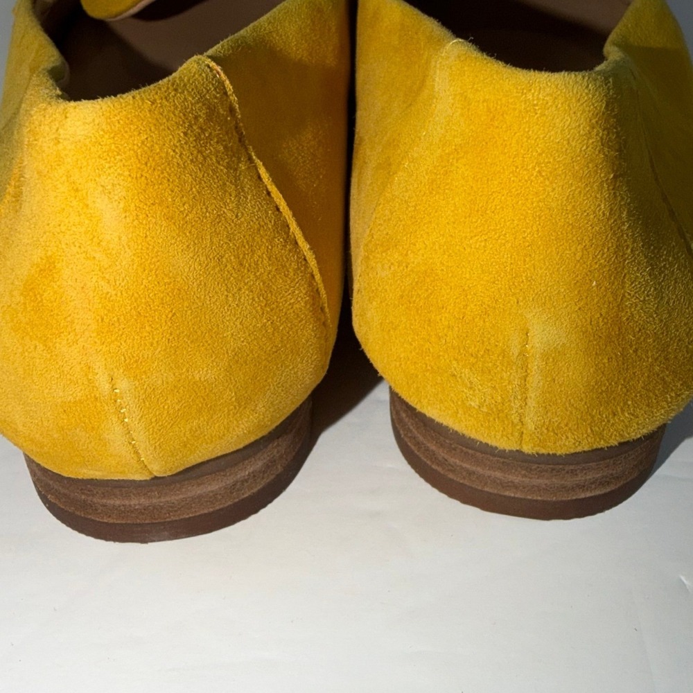 Yellow Suede Loafers Antonio Melani Women's Size 6.5 Bright Statement Shoe‎ NWOT - Picture 5 of 9